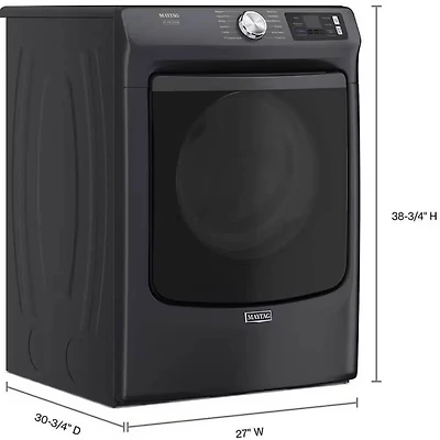 7.4 Cu. Ft. Midnight Steel Front Load Smart Electric Dryer