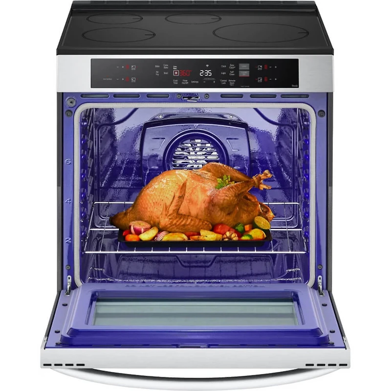 6.3 Cu. Ft. Stainless Slide-In Smoothtop Electric Range