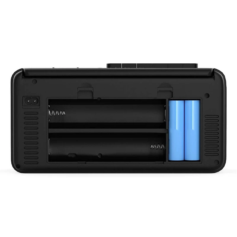 Retro Rechargeable Bluetooth Radio and Cassette Player - Black