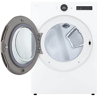 7.4 Cu. Ft. White Front Load Smart Electric Dryer 