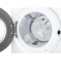 7.4 Cu. Ft. White Front Load Smart Electric Dryer 