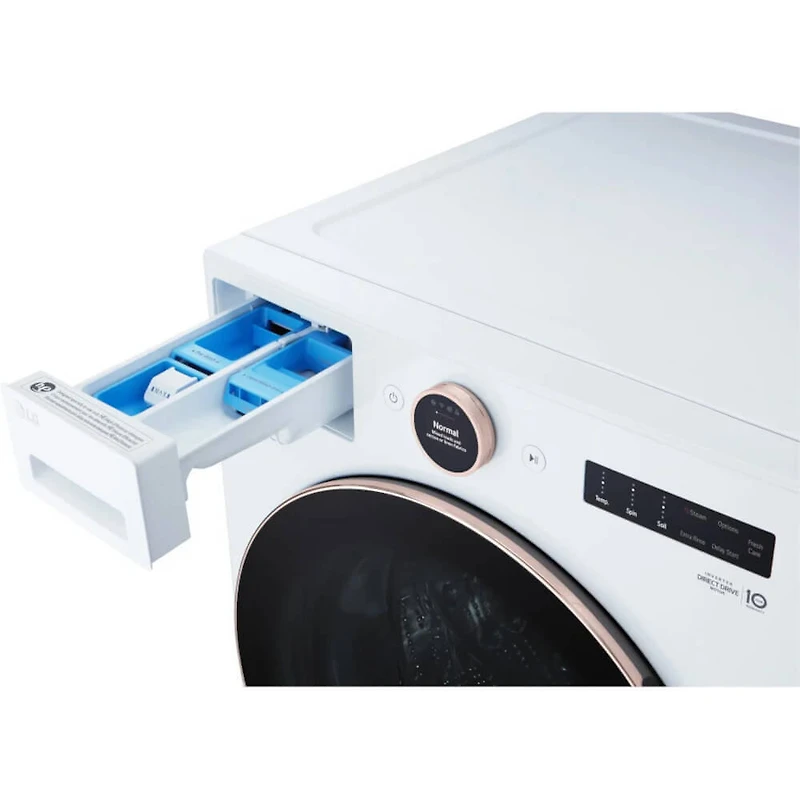 5 Cu. Ft. White Front Load Smart Washer