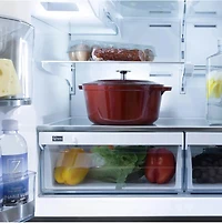 21.6 Cu. Ft. Autograph Edition Stainless Refrigerator with Champagne Bronze Accents