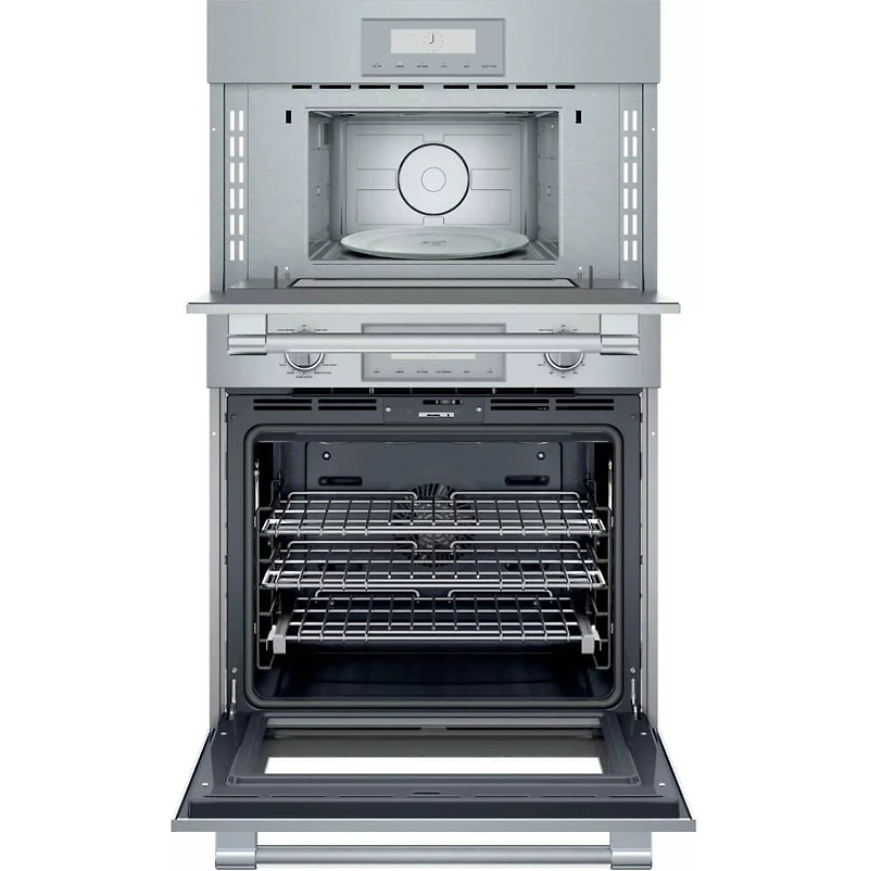 30 inch Professional Series Stainless Built-In Electric Convection Wall Oven with Microwave