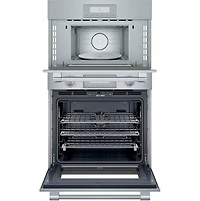 30 inch Professional Series Stainless Built-In Electric Convection Wall Oven with Microwave