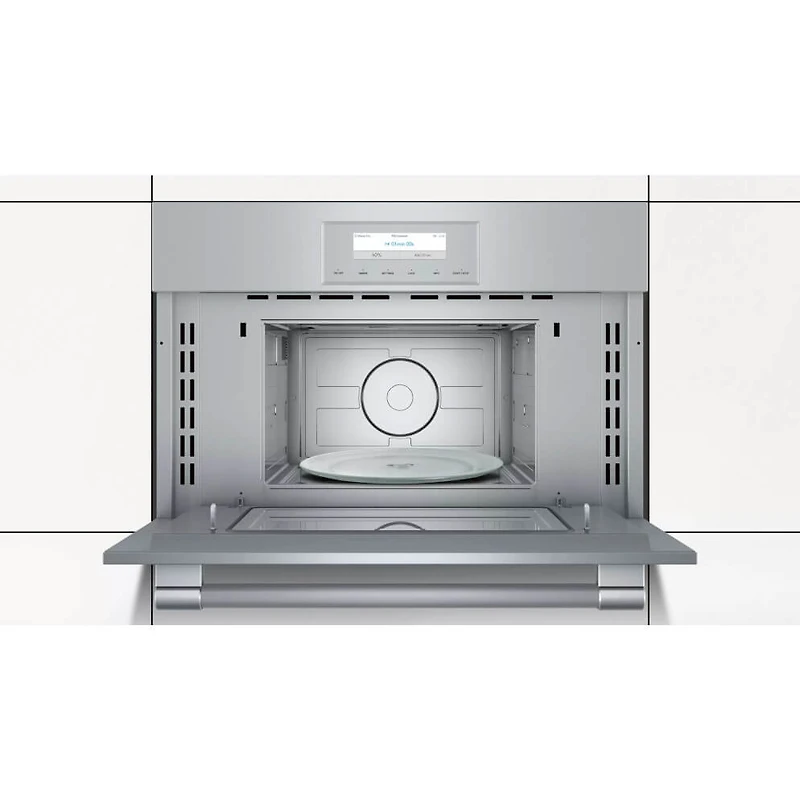 30 inch Professional Series Stainless Built-In Electric Convection Wall Oven with Microwave