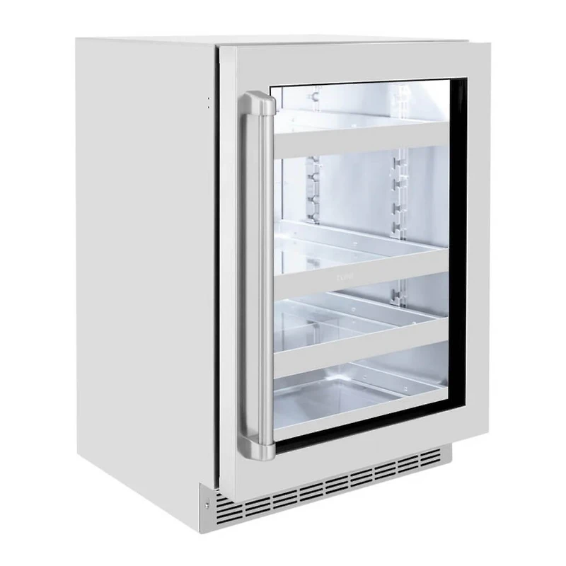 151 Can Stainless/Glass Door Beverage Center