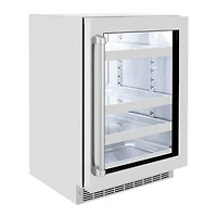 151 Can Stainless/Glass Door Beverage Center