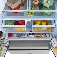 28.9 Cu. Ft. Stainless 3-Door French Door Refrigerator