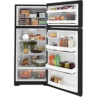 17.5 Cu. Ft. Black 2-Door Top Freezer Refrigerator