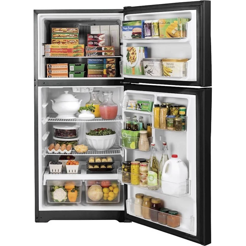 19.2 Cu. Ft. Black Top-Freezer Refrigerator