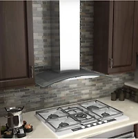36 inch Stainless Chimney Range Hood with 400 CFM Blower
