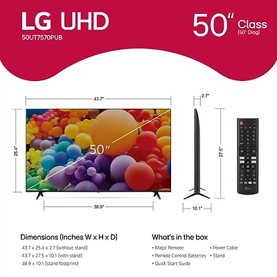 inch Class UT75 Series 4K LED UHD Smart TV