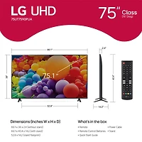 75 inch Class UT7590 Series 4K UHD Smart TV
