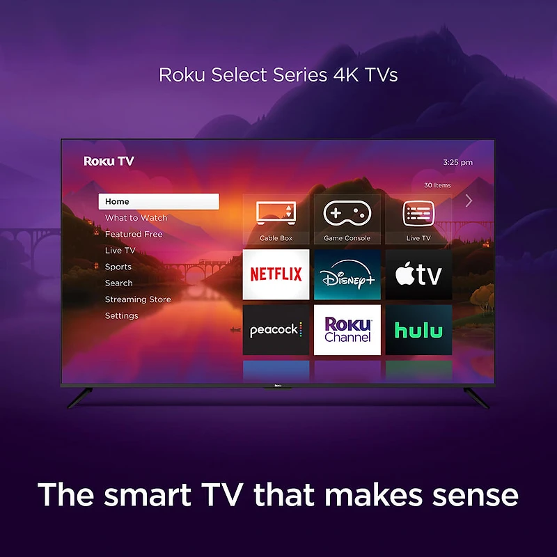 55 inch Class 4K HDR LED Select Series Smart TV - OPEN BOX