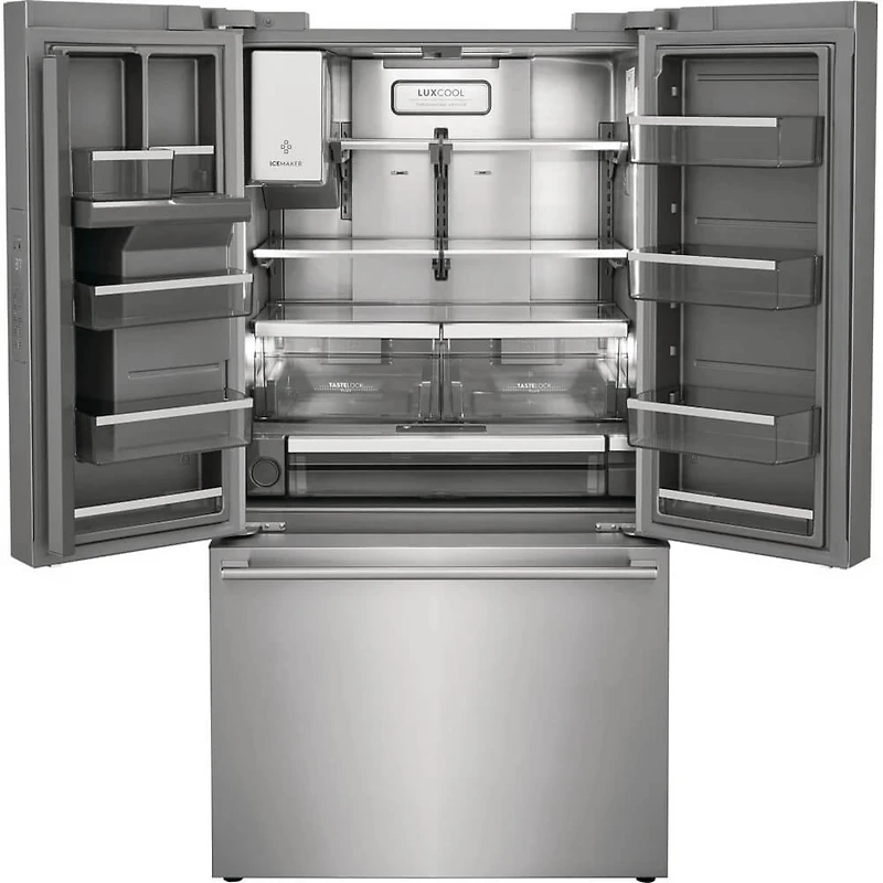 22.6 Cu. Ft. Stainless Counter-Depth 3-Door French Door Refrigerator