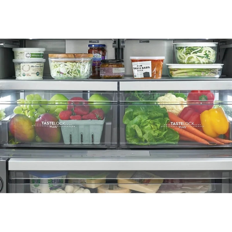 22.6 Cu. Ft. Stainless Counter-Depth 3-Door French Door Refrigerator