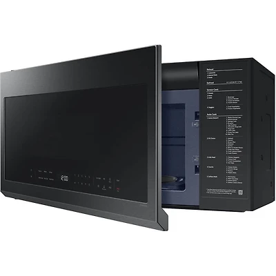 2.1 Cu. Ft. Matte Black Steel Over-the-Range Smart Microwave