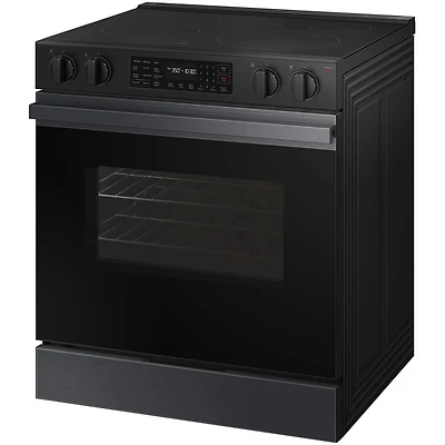 6.3 Cu. Ft. Bespoke Matte Black Slide-In Electric Smoothtop Smart Range