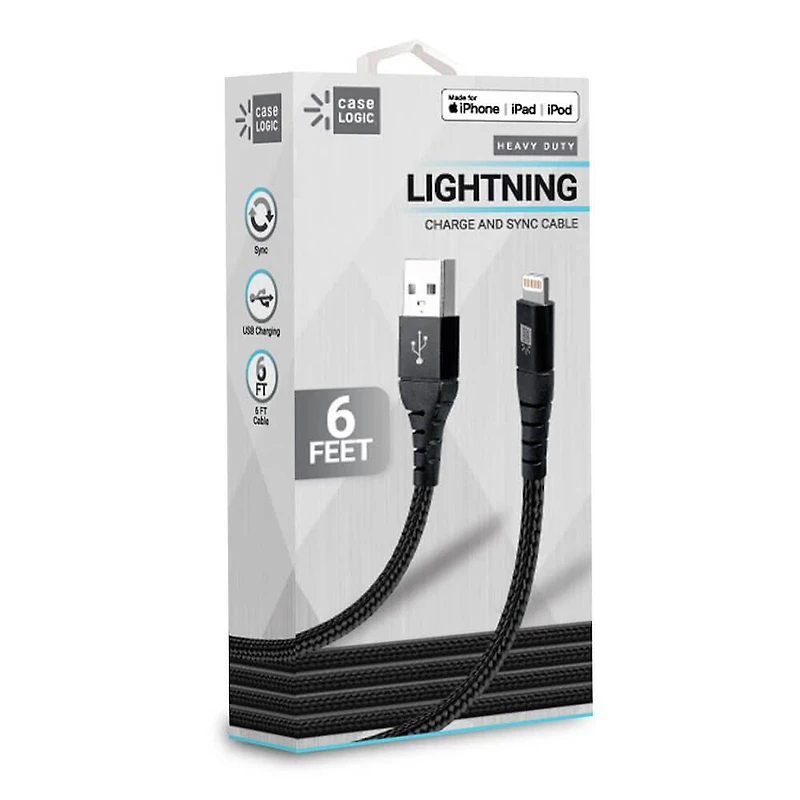 6 Ft. Heavy Duty USB to Lightning Cable - OPEN BOX