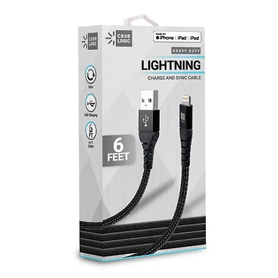 6 Ft. Heavy Duty USB to Lightning Cable - OPEN BOX