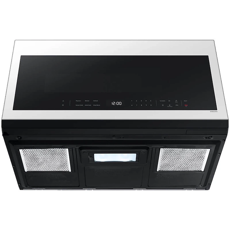 2.1 Cu. Ft. Bespoke White Glass Over-the-Range Smart Microwave