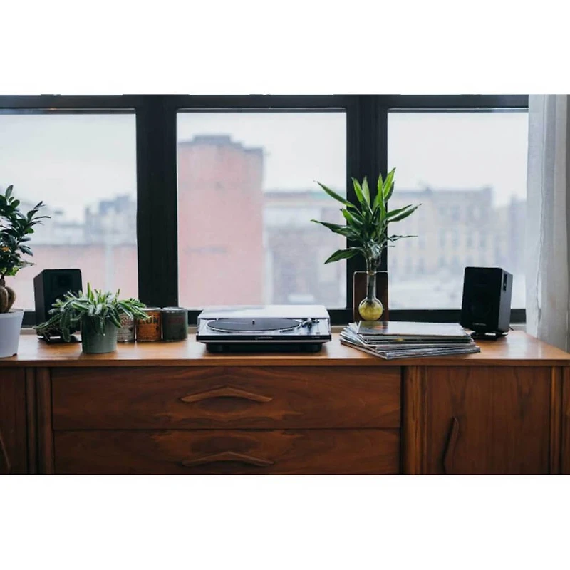 Fully Automatic Wireless Belt Drive Turntable - Black/Silver