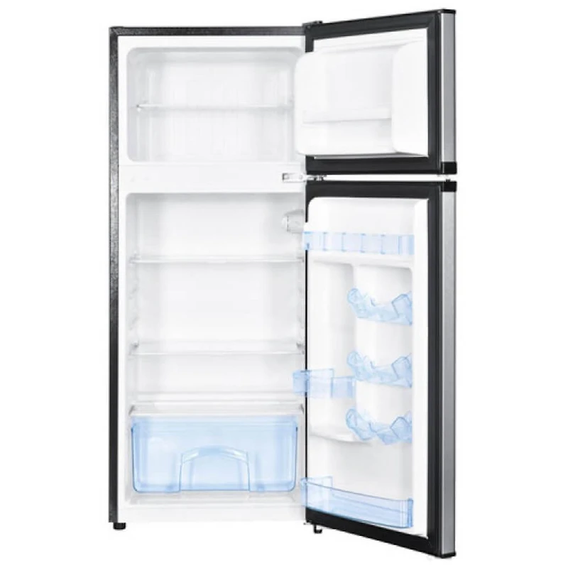 4.5 Cu. Ft. Stainless Top Freezer Compact Refrigerator