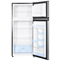 4.5 Cu. Ft. Stainless Top Freezer Compact Refrigerator