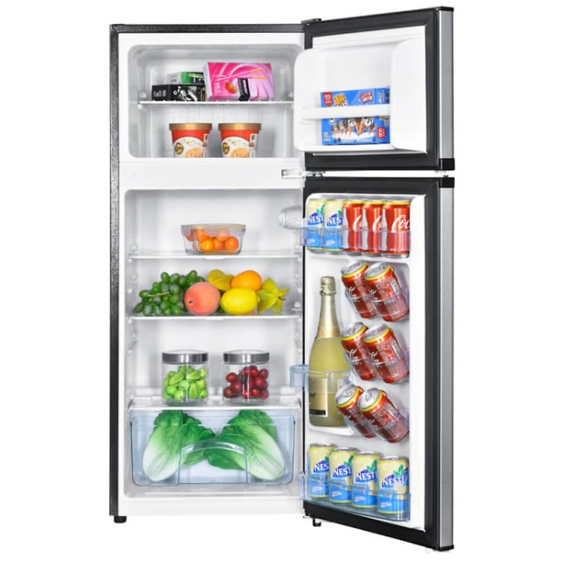 4.5 Cu. Ft. Stainless Top Freezer Compact Refrigerator