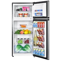 4.5 Cu. Ft. Stainless Top Freezer Compact Refrigerator