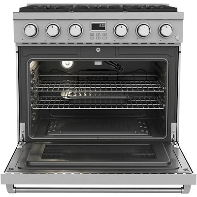 6 Cu. Ft. Stainless Steel Contemporary Professional Freestanding Gas Range