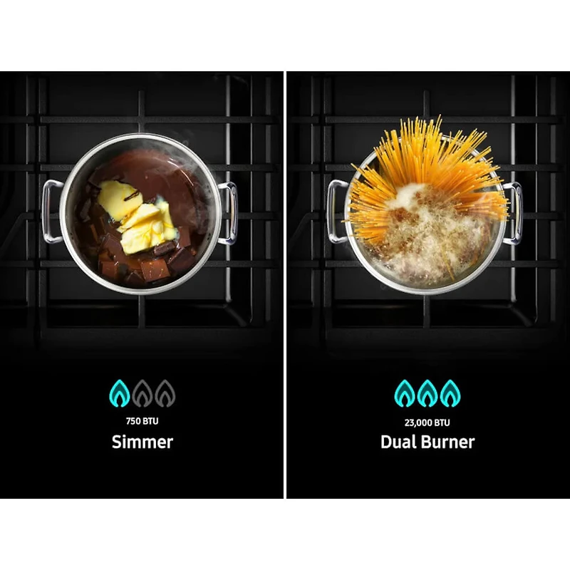 6 Cu. Ft. Bespoke Stainless Slide-In Gas Smart Range