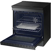 6.3 Cu. Ft. Matte Black Steel Slide-In Induction Smart Range