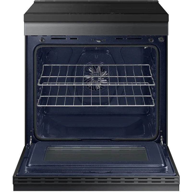 6.3 Cu. Ft. Matte Black Steel Slide-In Induction Smart Range