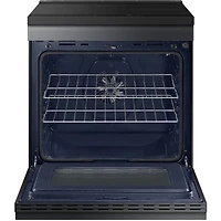 6.3 Cu. Ft. Matte Black Steel Slide-In Induction Smart Range