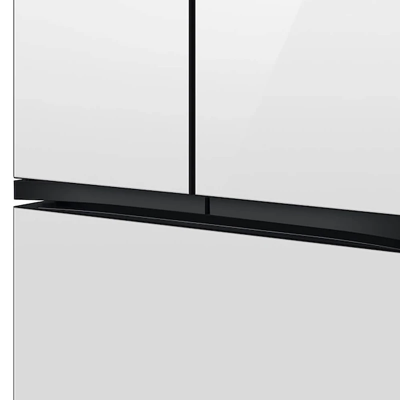 30 Cu. Ft. Bespoke White Glass 3-Door French Door Smart Refrigerator
