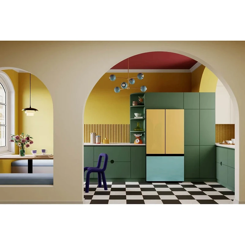 30 Cu. Ft. Bespoke Panel Ready 3-Door French Door Smart Refrigerator (Panels Required) - OPEN BOX