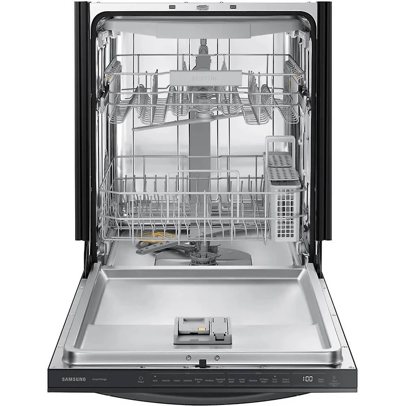 46 dBA Matte Black Stainless Top Control Fully Integrated Smart Dishwasher