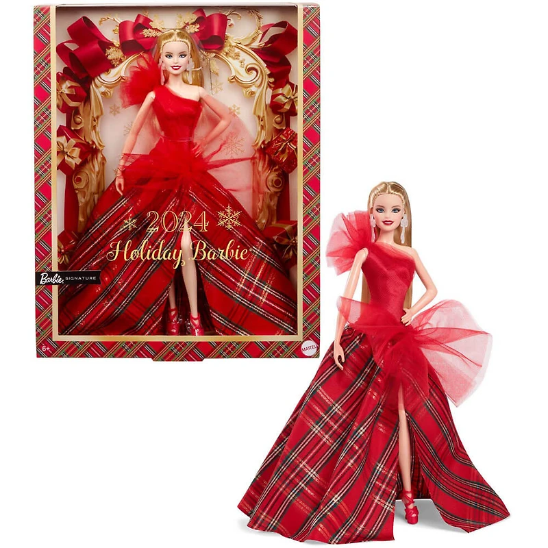 Barbie Signature 2024 Holiday Doll - Blonde - OPEN BOX
