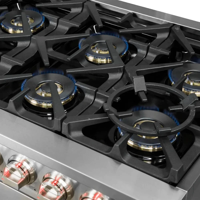 8.64 Cu. Ft. Stainless Steel Freestanding Double Oven Gas Range