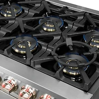 8.64 Cu. Ft. Stainless Steel Freestanding Double Oven Gas Range