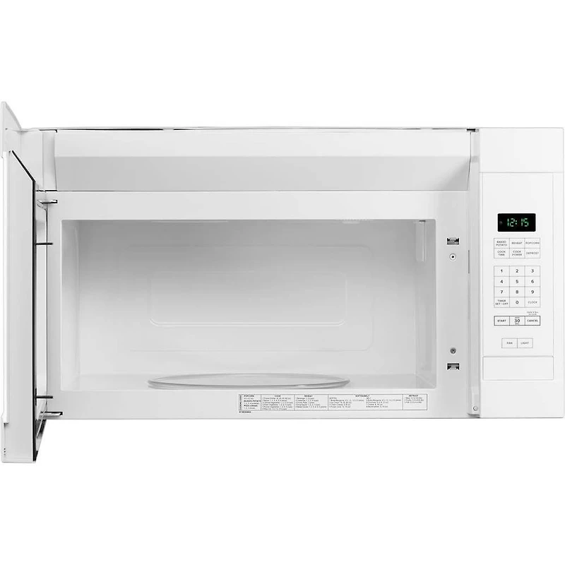1.6 Cu. Ft. White Over-the-Range Microwave