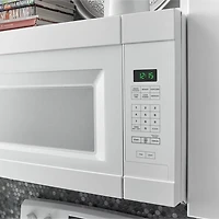 1.6 Cu. Ft. White Over-the-Range Microwave