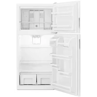 18.2 Cu. Ft. White Top Freezer Refrigerator 