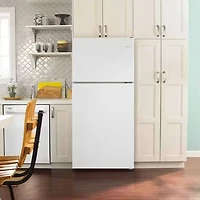 18.2 Cu. Ft. White Top Freezer Refrigerator 