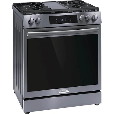 6 Cu. Ft. Black Stainless Freestanding Gas Range