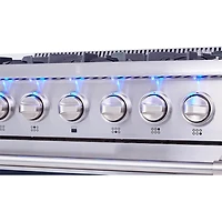 5.2 Cu. Ft. Stainless Freestanding Dual Fuel Liquid Propane Range