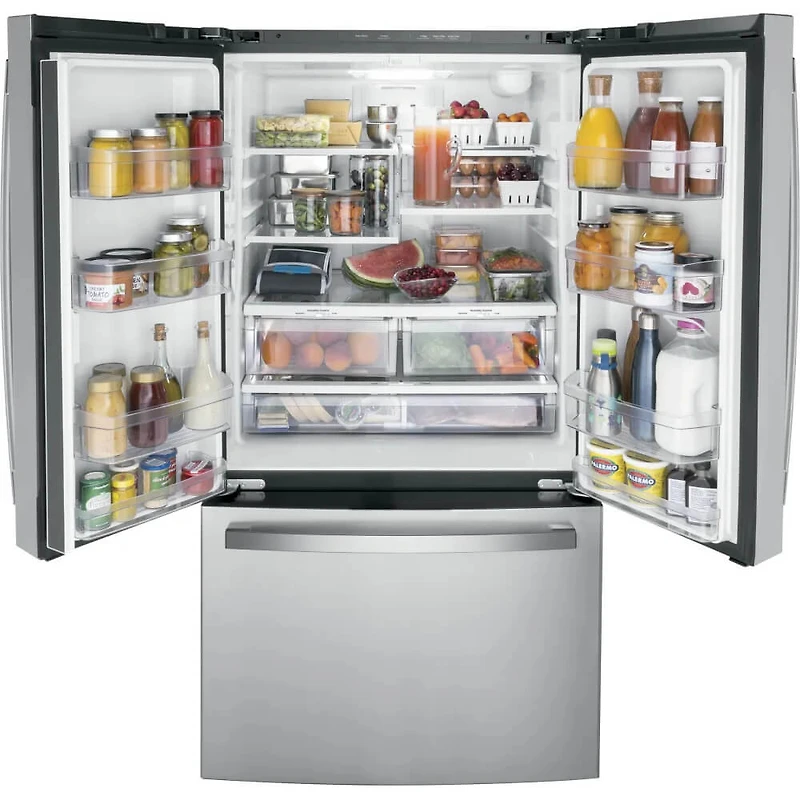 21.9 Cu. Ft. Stainless Steel Counter-Depth 3-Door French Door Refrigerator