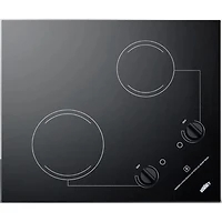 21 inch Black 2 Element Smoothtop Electric Cooktop